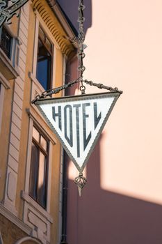 triangle hotel sign