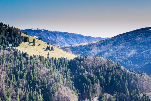 autumn mountains view