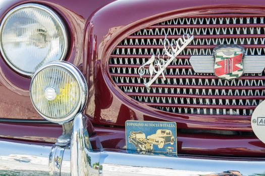 VERONA, ITALY - SEPTEMBER 27: Topolino car. Topolino Autoclub Italia organizes a gathering on Lake Garda Sunday, September 27, 2014. Cars and enthusiasts from all over Italy.