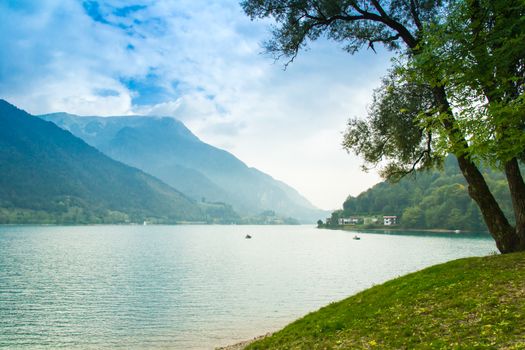 Ledro lake in Italy is called the blue lake