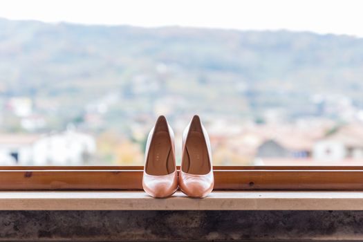 the shoes of the bride