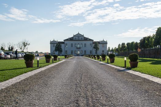 ZIMELLA, ITALY - OCTOBER 26: Villa Cornaro open for a wedding fair on Zimella Sunday, October 26, 2014. Villa Cornaro founded in the sixteenth century, built by the aristocratic Cornaro family.