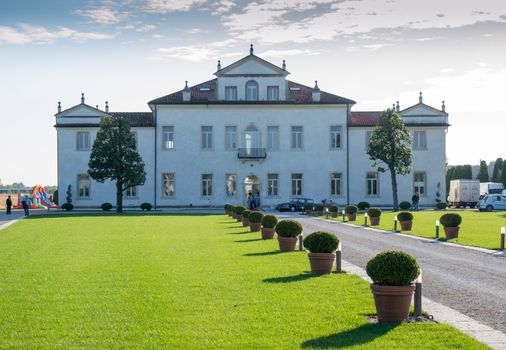 ZIMELLA, ITALY - OCTOBER 26: Villa Cornaro open for a wedding fair on Zimella Sunday, October 26, 2014. Villa Cornaro founded in the sixteenth century, built by the aristocratic Cornaro family.