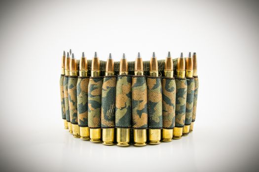 camouflage ammunition belt for rifle