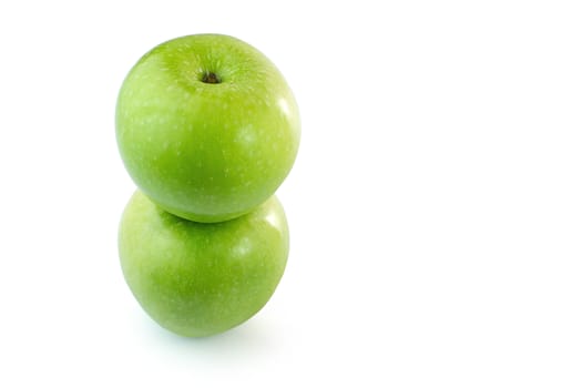 Green Apples isolate white background