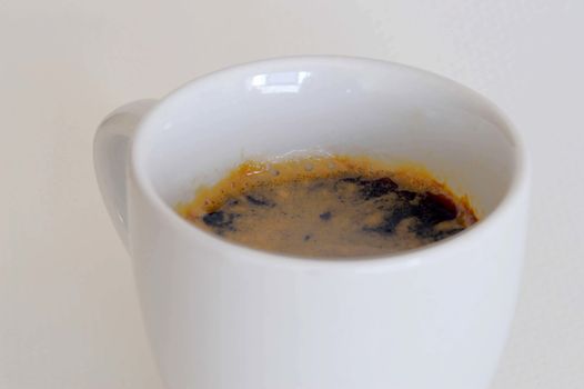 Coffee cup with a spoon, isolated