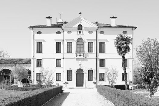 VERONA, ITALY - MARCH 29: Villa Bongiovanni open for a wedding fair on Verona Saturday, March 29, 2015. It was built in a neoclassical style in the eighteenth century by the Bongiovanni family.