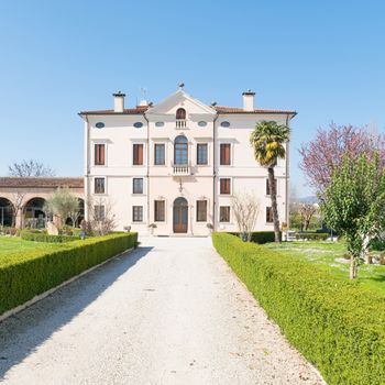 VERONA, ITALY - MARCH 29: Villa Bongiovanni open for a wedding fair on Verona Saturday, March 29, 2015. It was built in a neoclassical style in the eighteenth century by the Bongiovanni family.