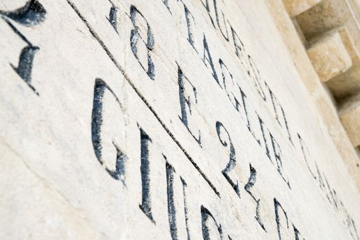 phrases engraved on commemorative monument