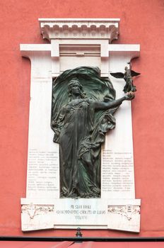 Verona, Italy - Plaque to commemorate those killed in the Libyan war in 1911-1912