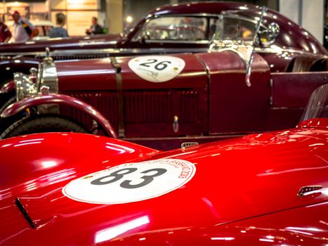 VERONA, ITALY - MAY 9: The municipality of Verona organizes a free gathering of sports and antique cars in Verona on Saturday, May 9, 2015.
Are exposed the most beautiful cars in the world.