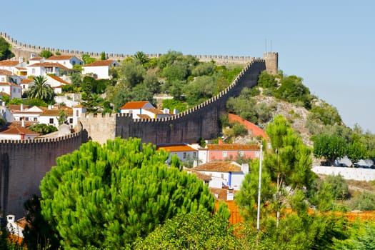 View to Historic Center City of Obidos, Portugal