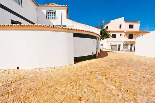 Street in the Medieval Portuguese City of Albufeira