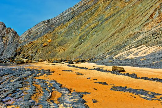 Rocky Coast of Atlantic Ocean in Portugal