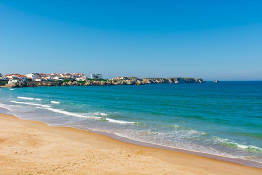 Coast of Atlantic Ocean in Portugal