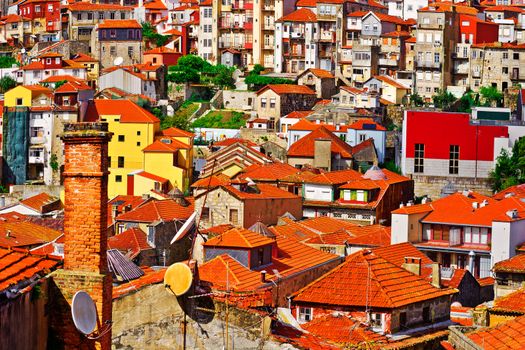 View to Historic Center City of Porto, Portugal