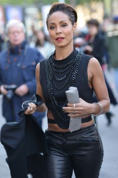 FRANCE, Paris: American actress Jada Pinkett Smith attends the Barbara Bui show as part of the Paris Fashion Week Womenswear Spring/Summer 2016 on October 1, 2015 in Paris, France.