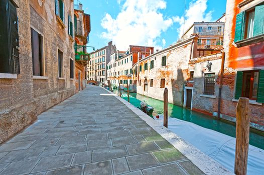 The Narrow Canal - the Street in Venice