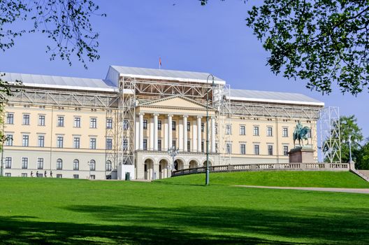 Royal palace in Oslo under renovation