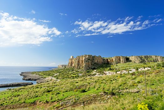 Sicily rocky coast, Italy