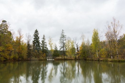 Pictured Reserve Abramtsevo, the bridge is in the reserve.