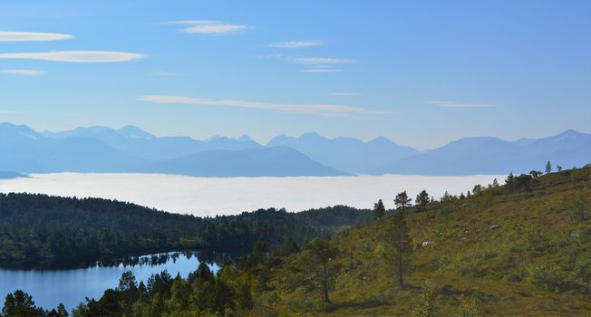 Beautiful countryside from Noway's west coast, close to the town of molde.