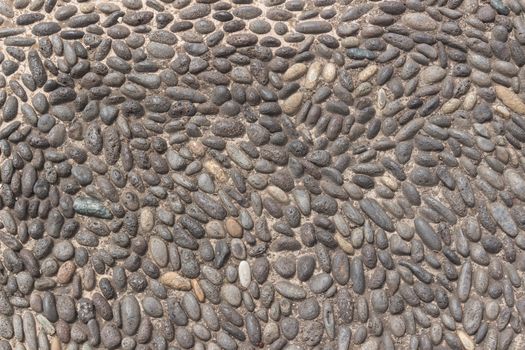 Background or texture of a cobblestone pavement