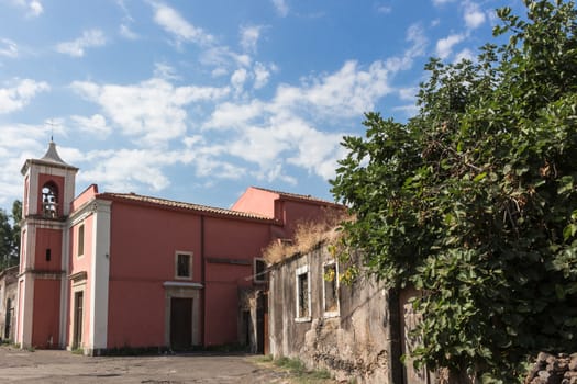 Italian Church view in a beautiful day