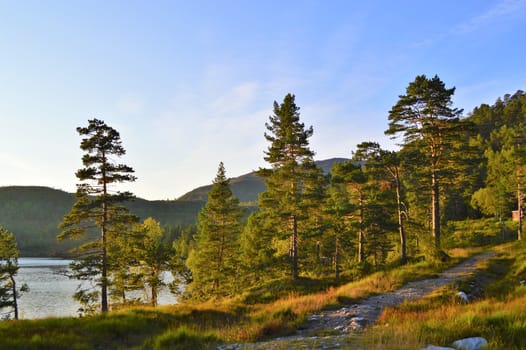 Beautiful countryside from Norway's west coast.