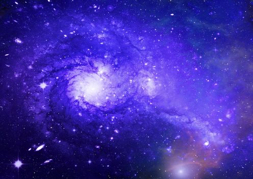 Star field in space a nebulae and a gas congestion. "Elements of this image furnished by NASA".