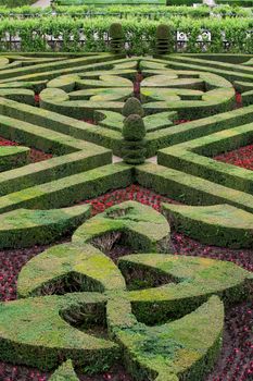 Splendid, decorative gardens at castles in France