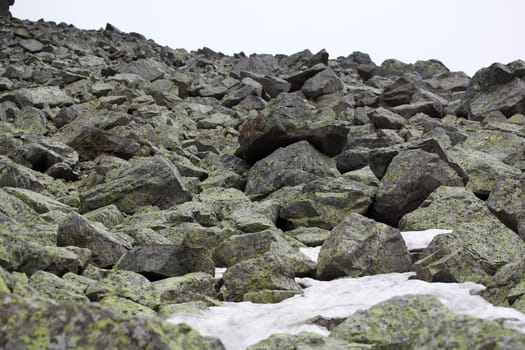 Rocks in the mountains