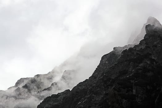 Carpathian Mountains in the High Tatra in Slovakia