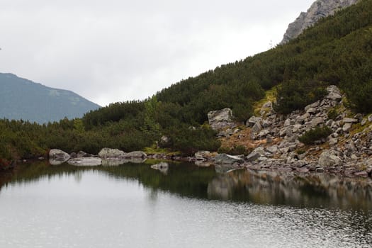 Lake in the High Tatra, in the Carpathian Mountains of Slovakia.