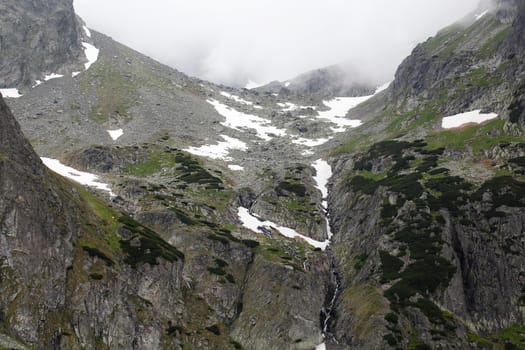 Carpathian Mountains in the High Tatra in Slovakia