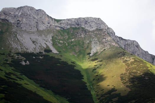 Carpathian Mountains in the High Tatra in Slovakia