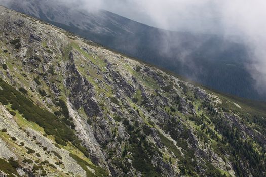 Carpathian Mountains in the High Tatra in Slovakia