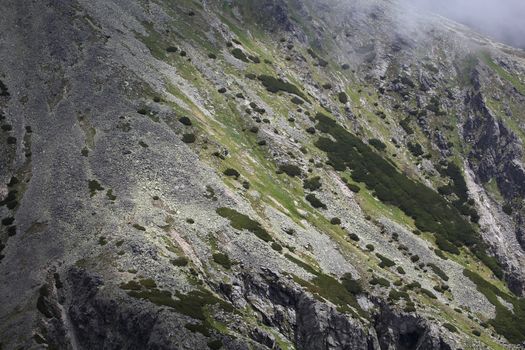 Carpathian Mountains in the High Tatra in Slovakia