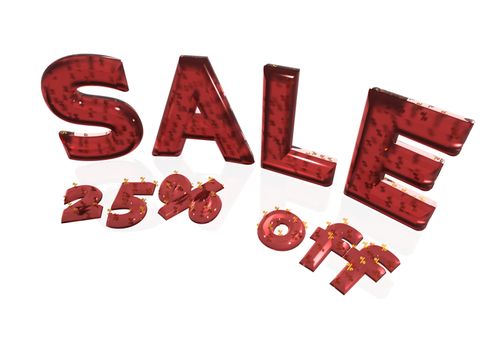 Glossy gold three-dimensional inscription SALE 25 percent off