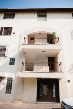 Old houses and silent streets in Tel Aviv