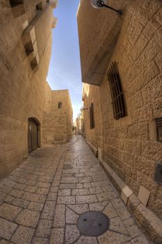 old jerusalem streets in Israel travel attraction