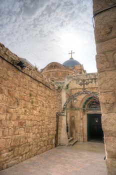 copts church in  the Holy Sepulchre in jerusalem