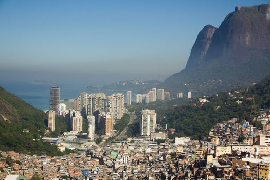 Favela Rocinha, biggest slum in Rio de Janeiro