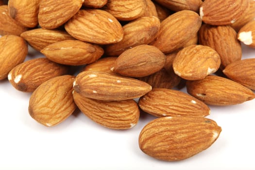 Almond nuts isolated.