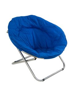 Camping and garden furniture on isolated studio background