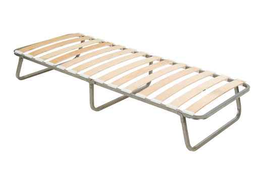Camping and garden furniture on isolated studio background