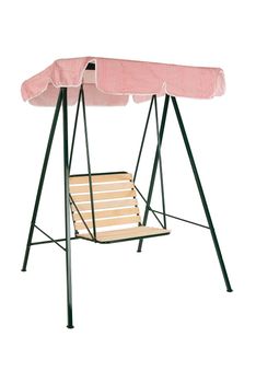 Camping and garden furniture on isolated studio background