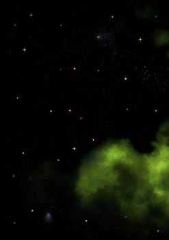Star field in space a nebulae and a gas congestion. "Elements of this image furnished by NASA".