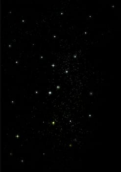 Small part of an infinite star field of space in the Universe. "Elements of this image furnished by NASA".