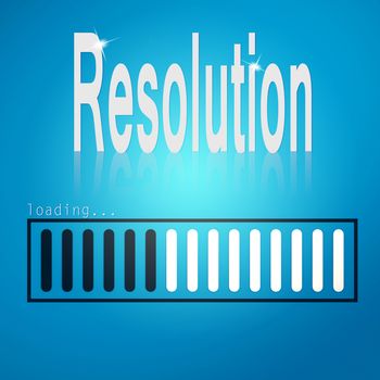 Resolution blue loading bar image with hi-res rendered artwork that could be used for any graphic design.